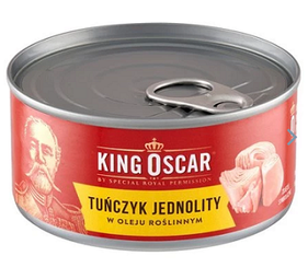 Thunfisch aus einer einzigen Quelle in Pflanzenöl / 170g / King Oscar