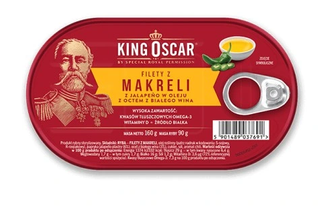 Makrelenfilets in Tomatensauce mit Jalapeno - 160g - King Oscar