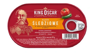 Heringsfilets in Tomatensauce mit Chili - 160g - King Oscar