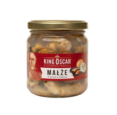 Miesmuscheln (MSC) in Essig mit Zwiebeln / 200g - King Oscar