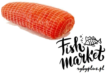 Lachsfilet im Netz mit Haut - kalt geräuchert