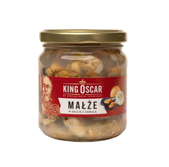 Miesmuscheln (MSC) in Essig mit Zwiebeln / 200g - King Oscar