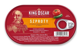 Sprotten in Tomatensauce mit Chili - 160g - King Oscar