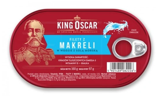 Makrelenfilets in Wasser mit Meersalz - 160g - King Oscar