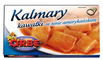 Tintenfischstücke in amerikanischer Sauce Orbe / 120ml