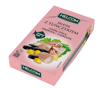 Salat mit Thunfisch, schwarzen Bohnen, Mais und Schwarzkümmel Helcom /140g