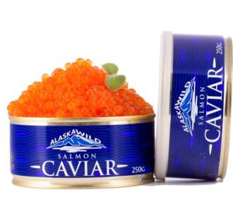 Premium Wildlachs Kaviar - Alaska Wild / 250g